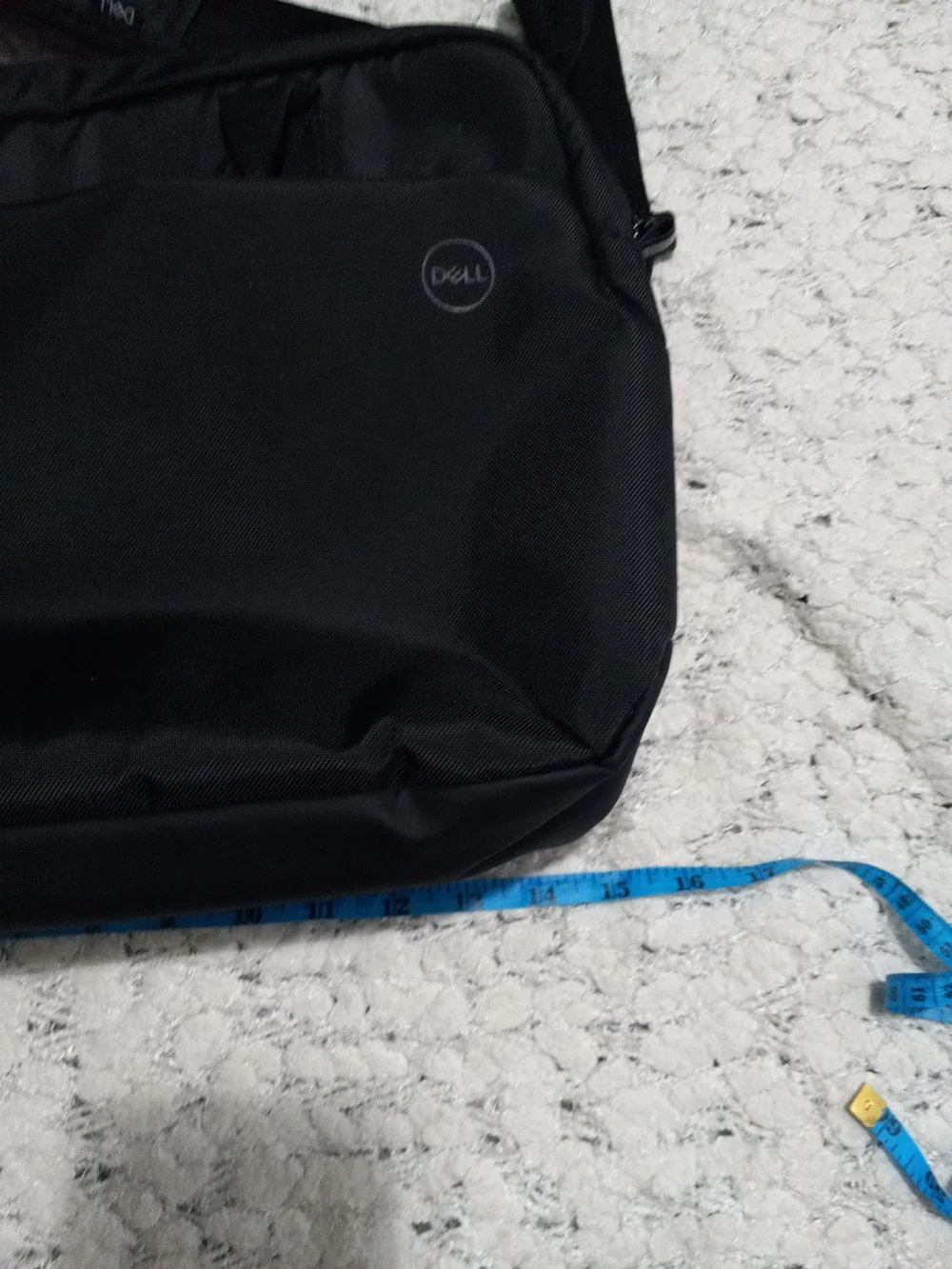 Dell Laptop Black Men's Crossbody Shoulder Bag - Minimal Office Messenger